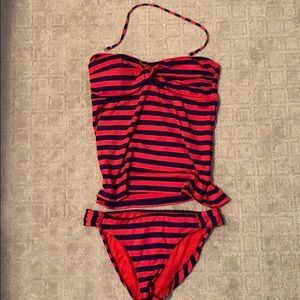 Red and Navy Tankini